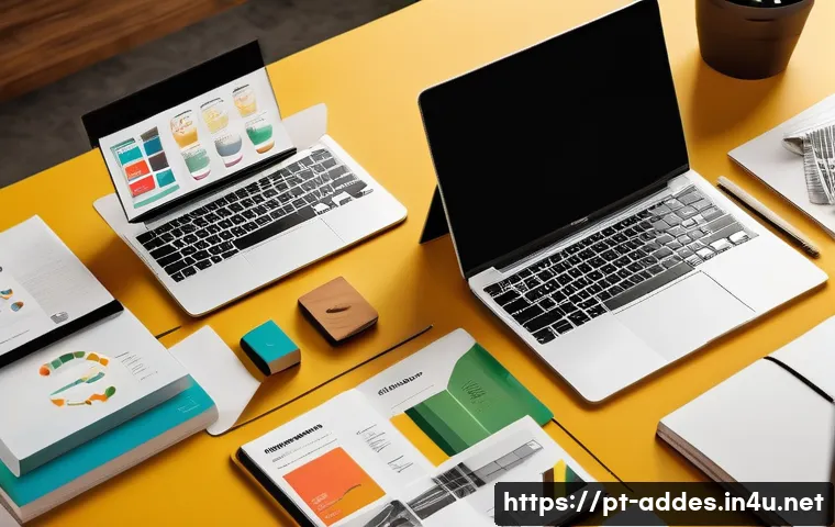 광고디자인 공모전 심사 기준 - A modern advertising design studio workspace featuring a diverse Brazilian creative team collaborati...